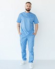 Медичний костюм чоловічий Денвер блакитний 9
