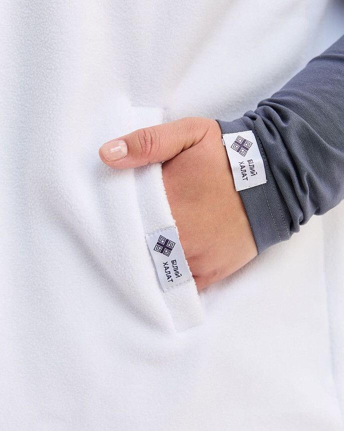 Медична жилетка жіноча флісова Говерла біла +SIZE 5