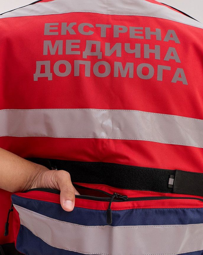 Жилет розвантажувальний Парамедик універсальний (червоний+т.синій) 6