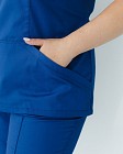 Медична сорочка жіноча Топаз синя +SIZE 4