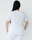Медицинская рубашка женская Топаз белая +SIZE 2