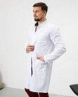 Халат медицинский мужской Амстердам белый-серый (уценка/брак) 2