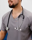 Медицинский костюм мужской Аризона серый 4