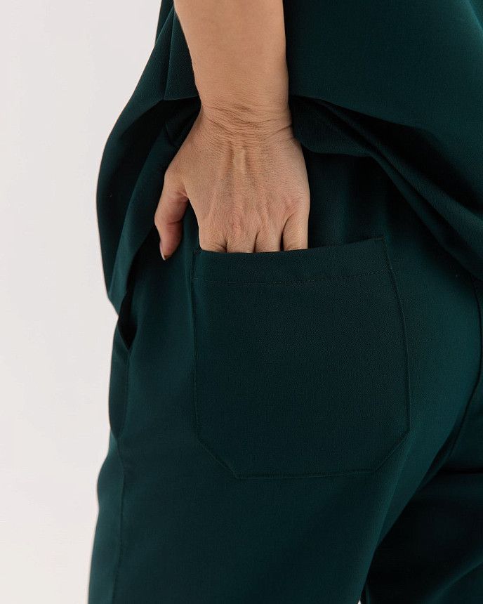 Медичний костюм жіночий Чикаго темно-зелений 7