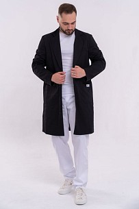 Комплект: мужской халат Киев + брюки медицинские мужские Бостон + медицинская футболка мужская №2