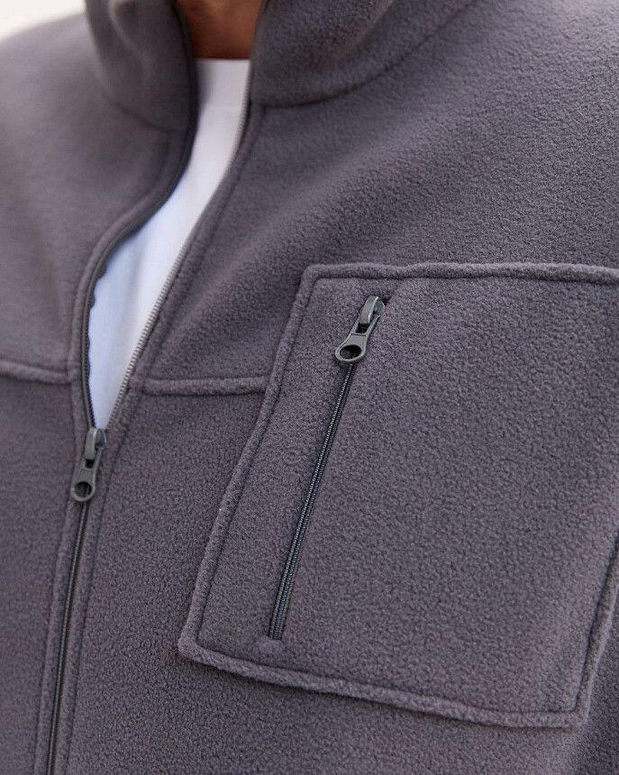 Медична кофта чоловіча флісова Фінляндія темно-сіра +SIZE 4