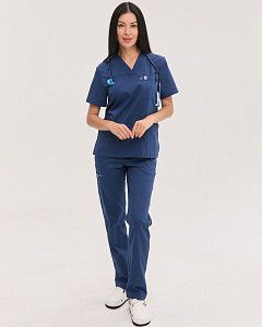 Медицинский костюм женский Бристоль синий