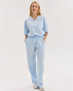 Медичний костюм жіночий Чикаго світло-блакитний