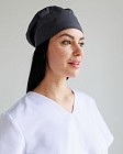 Медицинская классическая  шапочка на завязках темно-серая (Elitе Stretch) 2