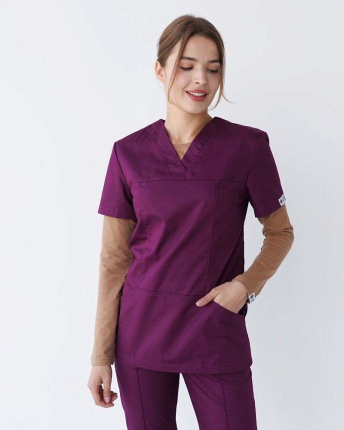 Комплект: костюм медичний жіночий Топаз + лонгслів медичний жіночий #3 3