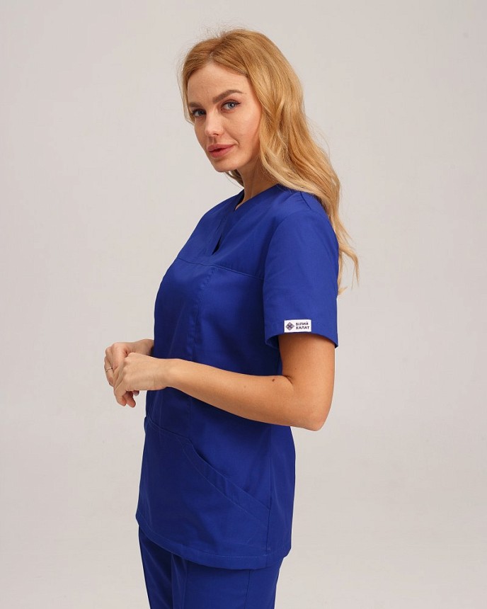 Медична сорочка жіноча Топаз електрик 2