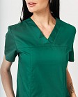 Медицинская рубашка женская Топаз зеленая 3