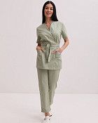 Медицинский костюм женский Киото фисташковый