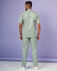 Медицинский костюм мужской Лондон оливковый-серый 2