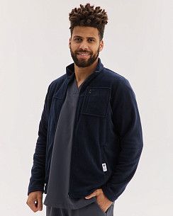 Медична кофта чоловіча флісова Фінляндія темно-синя