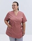 Медична сорочка жіноча Кіото рожево-теракотовий +SIZE 2