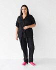 Медичний костюм жіночий Кейптаун чорний (уцінка/брак) 3