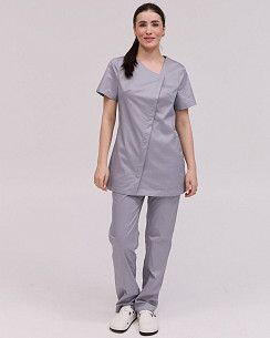 Медичний костюм жіночий Вірджинія сірий