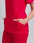 Медична сорочка жіноча Топаз малинова 4
