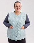 Медична утеплена жилетка жіноча Осло сіро-блакитна