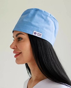 Медицинская шапочка голубая (Elite Stretch)