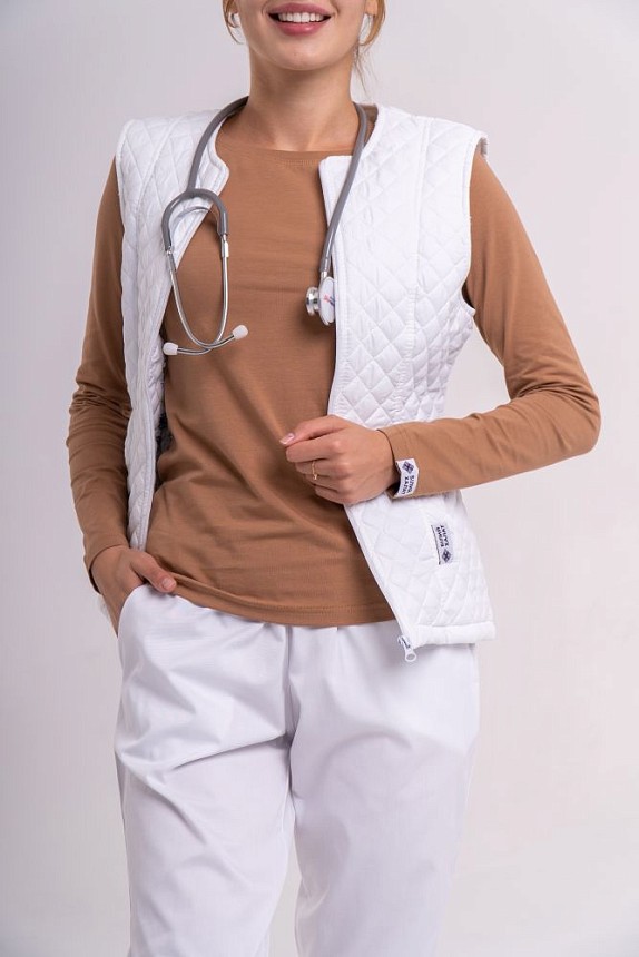 Комплект: медична жилетка жіноча Женева + лонгслів жіночий + медичні джогери жіночі #3 3