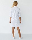 Медичний халат жіночий Манхеттен білий-сірий 3