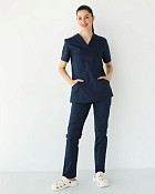 Медичний костюм жіночий Топаз темно-синій NEW