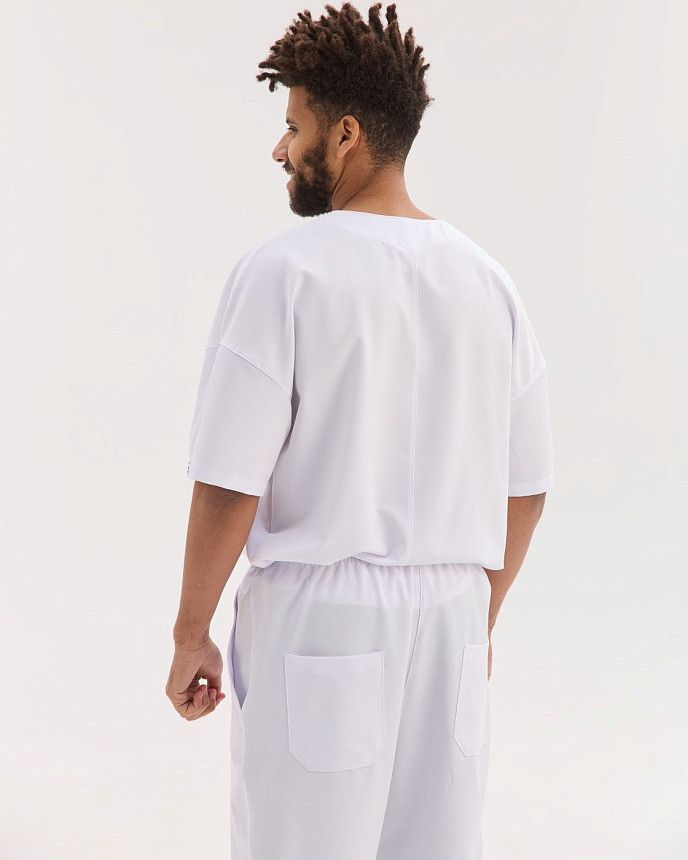 Медицинский костюм мужской Чикаго белый 5