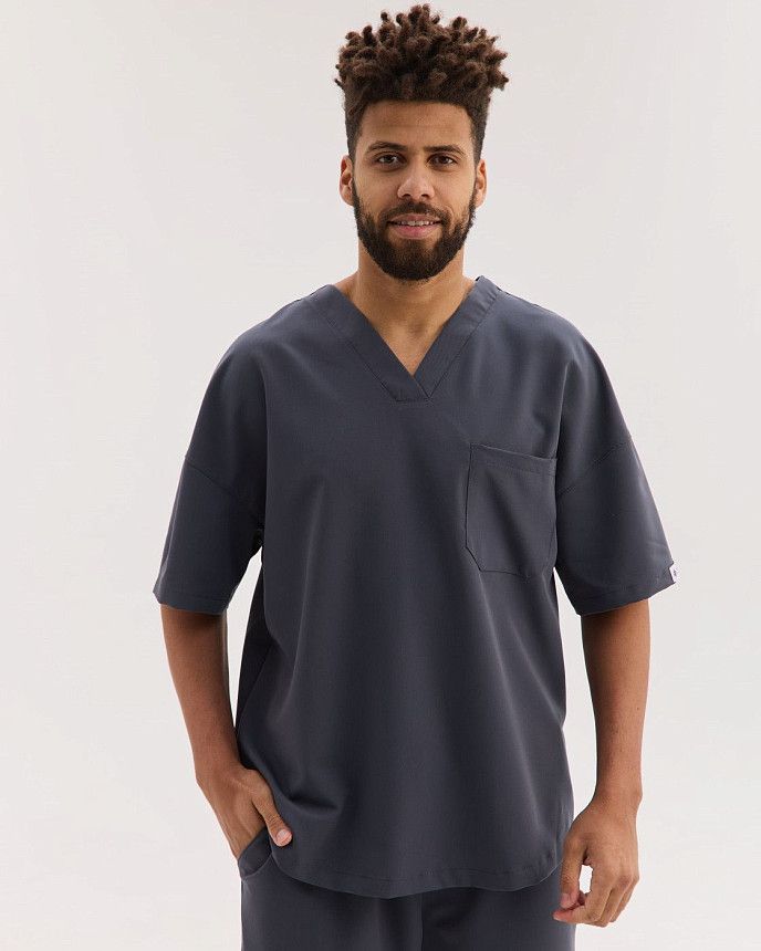 Медичний костюм чоловічий Чикаго темно-сірий 2