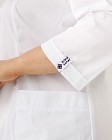 Медичний халат жіночий Сакура білий-м'ятний +SIZE 6