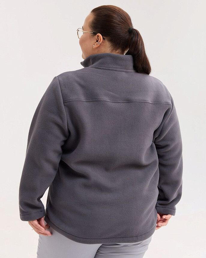 Медична кофта жіноча флісова Фінляндія темно-сіра +SIZE 3 Білий Халат Медична кофта жіноча флісова Фінляндія темно-сіра +SIZE 3