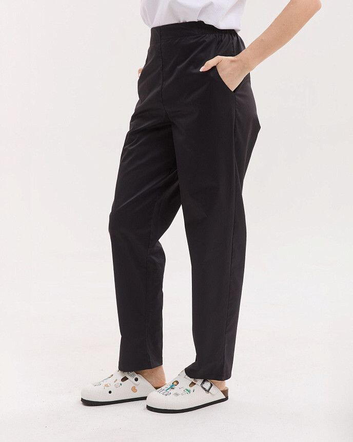 Медичні штани жіночі моми чорні 4