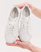 Медицинские кеды женские белые (натуральная кожа)