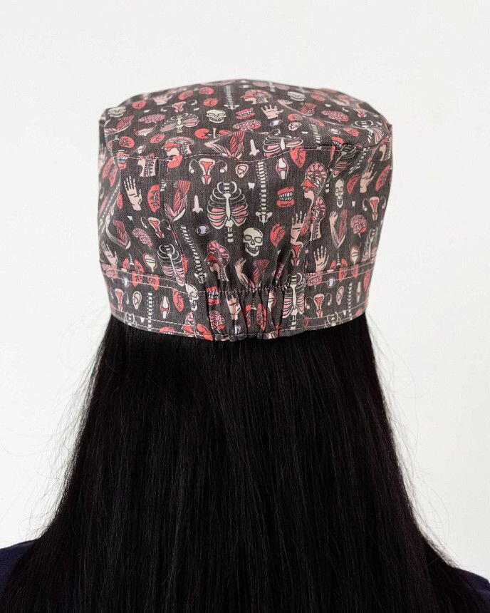 Медична шапочка з принтом Anatomy 2