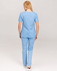 Медицинская женская рубашка Топаз светло-голубая 2