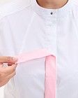 Медичний халат жіночий Валенсія зі змінними рожевими планками +SIZE 3