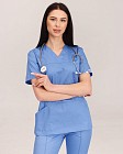 Медичний костюм жіночий Топаз блакитний 3