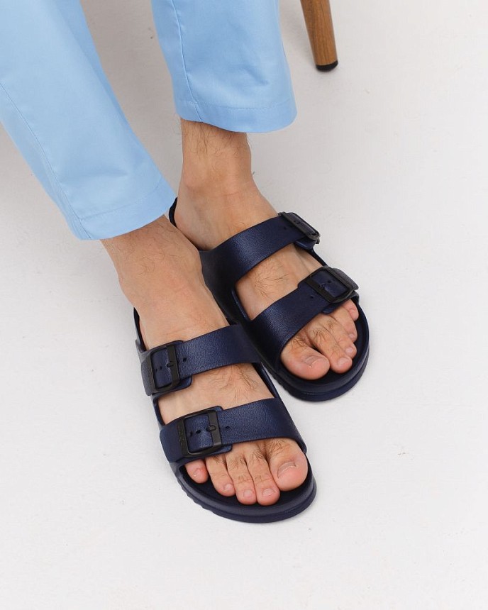 Взуття медичне шльопанці Coqui Kong темно-синій 2