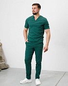 Медицинский костюм мужской Марсель зеленый