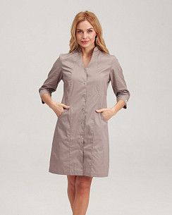 Медичний халат жіночий Елізабет мокко (уцінка/брак)