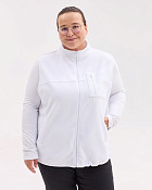 Медична жилетка жіноча флісова Говерла біла +SIZE (уцінка/брак)