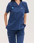 Медицинский костюм женский Бристоль синий 6