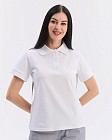 Медицинское поло женское белое NEW