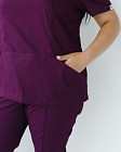 Медицинская рубашка женская Топаз фиолетовая +SIZE 4
