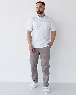 Комплект: сорочка чоловіча Денвер + штани чоловічі Бостон + взуття медичне шльопанці Coqui Kong