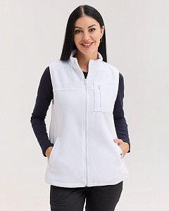 Медицинская жилетка женская флисовая Говерла белая