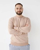 Медичний світшот Нью-Йорк чоловічий світло-бежевий