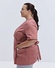 Медична сорочка жіноча Кіото рожево-теракотовий +SIZE 3
