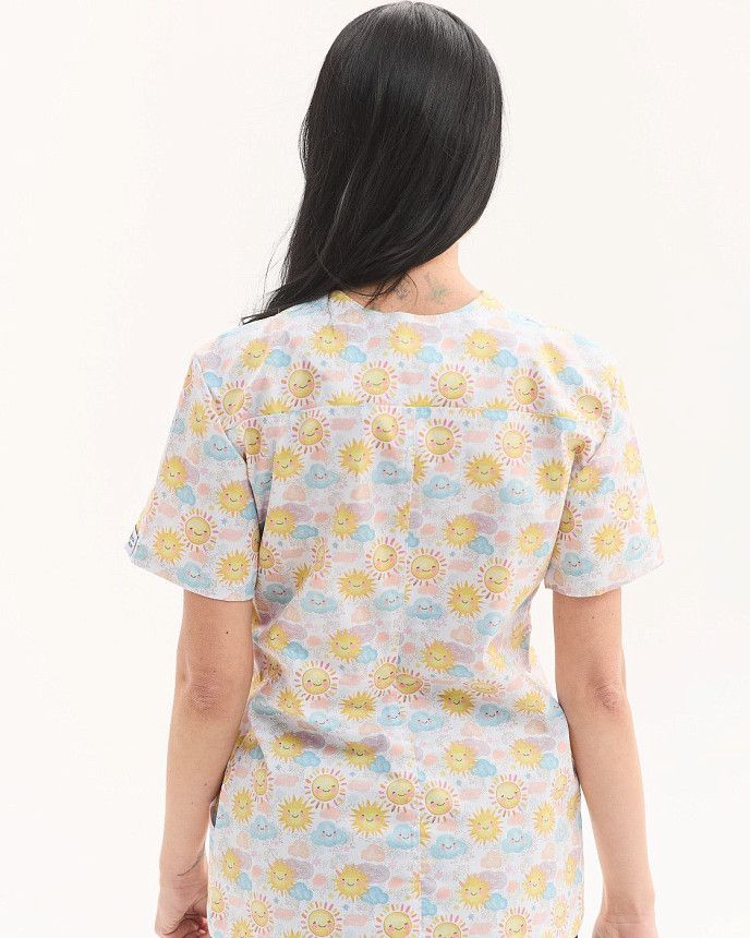 Медична сорочка жіноча Топаз принт Sun NEW 2